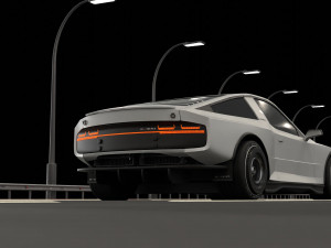 Car and road 3Dモデル