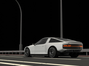 Car and road 3Dモデル