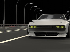 Car and road 3Dモデル