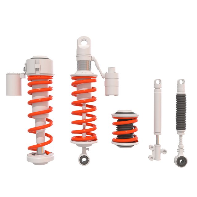 Shock absorbers Modelo 3D .c4d .max .obj .3ds .fbx .stl .blend 
