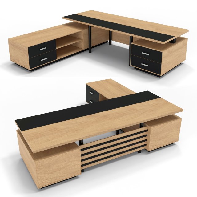 Wooden table Modelo 3D .c4d .max .obj .3ds .fbx .stl .blend 