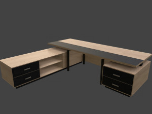 Wooden table Modelo 3D