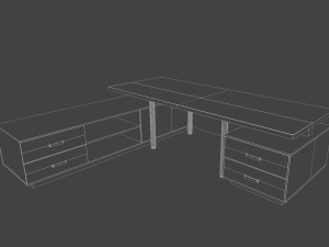 Wooden table Modelo 3D