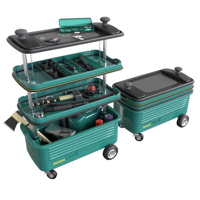 Tool rack 3D Model .c4d .max .obj .3ds .fbx .stl .blend 