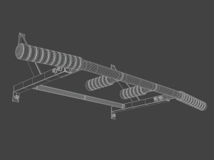 Horizontal bar 3D Model