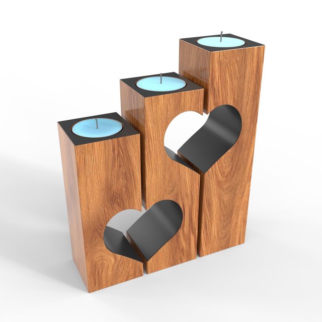Candle Holder Modelo 3D .c4d .max .obj .3ds .fbx .stl .blend 