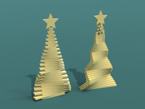 Christmas trees 3D 模型