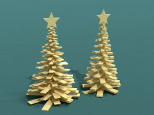 Christmas trees 3D 模型