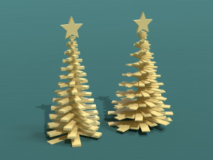 Christmas trees 3D 模型