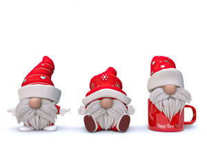 Christmas Gnomes Modèle 3D