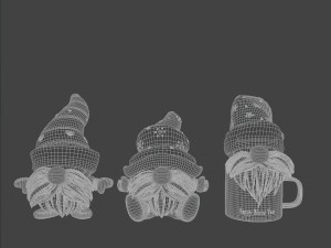 Christmas Gnomes Modèle 3D