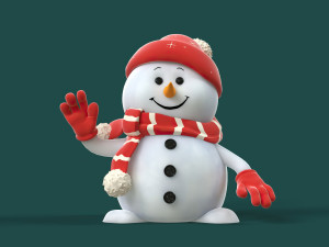 Snowman Model 3D