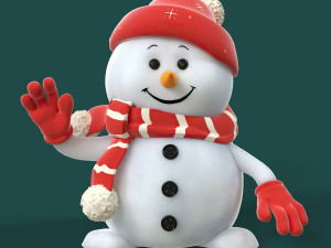 Snowman 3D Model