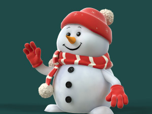 Snowman 3D Model