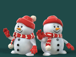 Snowman 3D Model