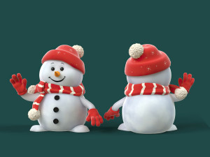 Snowman 3D Model