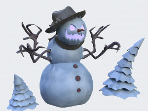 Angry Snowman 3D 模型