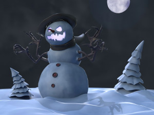 Angry Snowman 3D 模型
