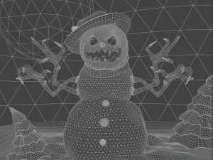 Angry Snowman 3D 模型