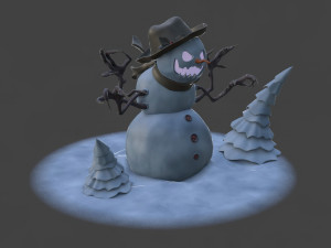Angry Snowman 3D 模型