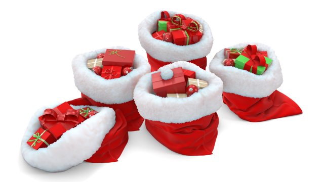 Christmas bags 3D 모델 .c4d .max .obj .3ds .fbx .stl .blend 