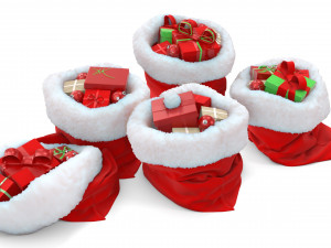 Christmas bags 3D Model