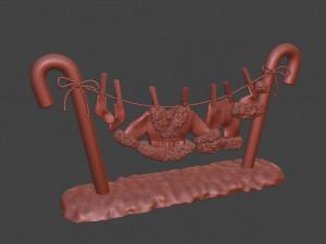 Santa Claus Laundry 3D Model