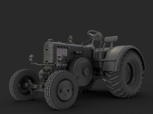 Lanz Bulldog 3D 모델