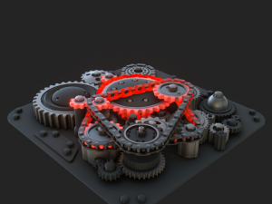 Hot mechanism 3D Модель