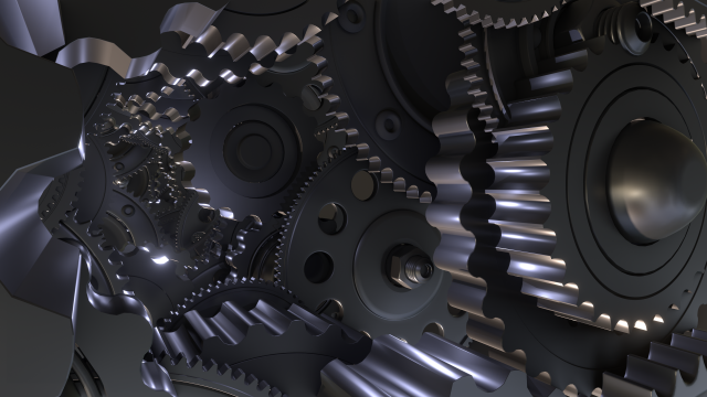 Gears Animation Modelo 3D .c4d .max .obj .3ds .fbx .stl .blend 