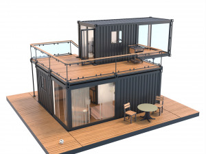 Container House 3D-Modell