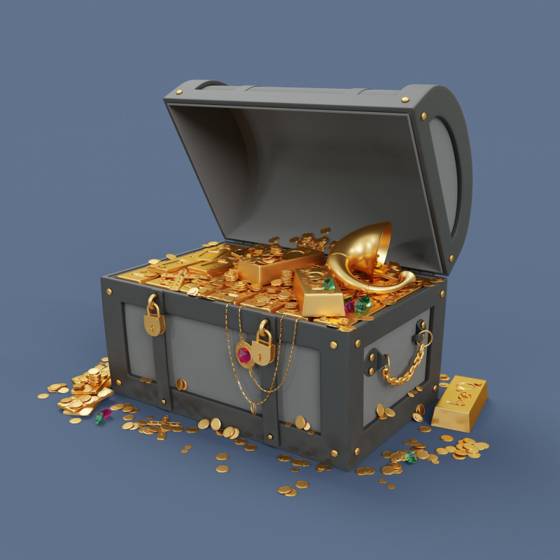 Treasure Modello 3D .c4d .max .obj .3ds .fbx .stl .blend 