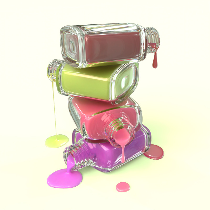 Varnish in jars Model 3D .c4d .max .obj .3ds .fbx .stl .blend 