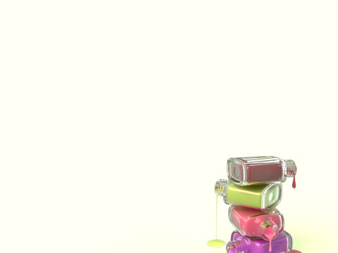Varnish in jars Model 3D