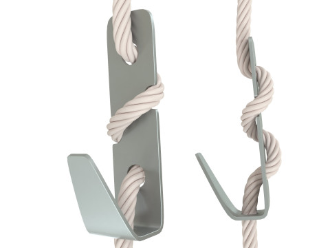 Hook on rope 3D Model