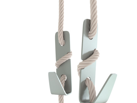 Hook on rope Modelo 3D
