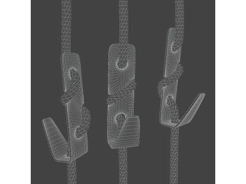 Hook on rope Modelo 3D