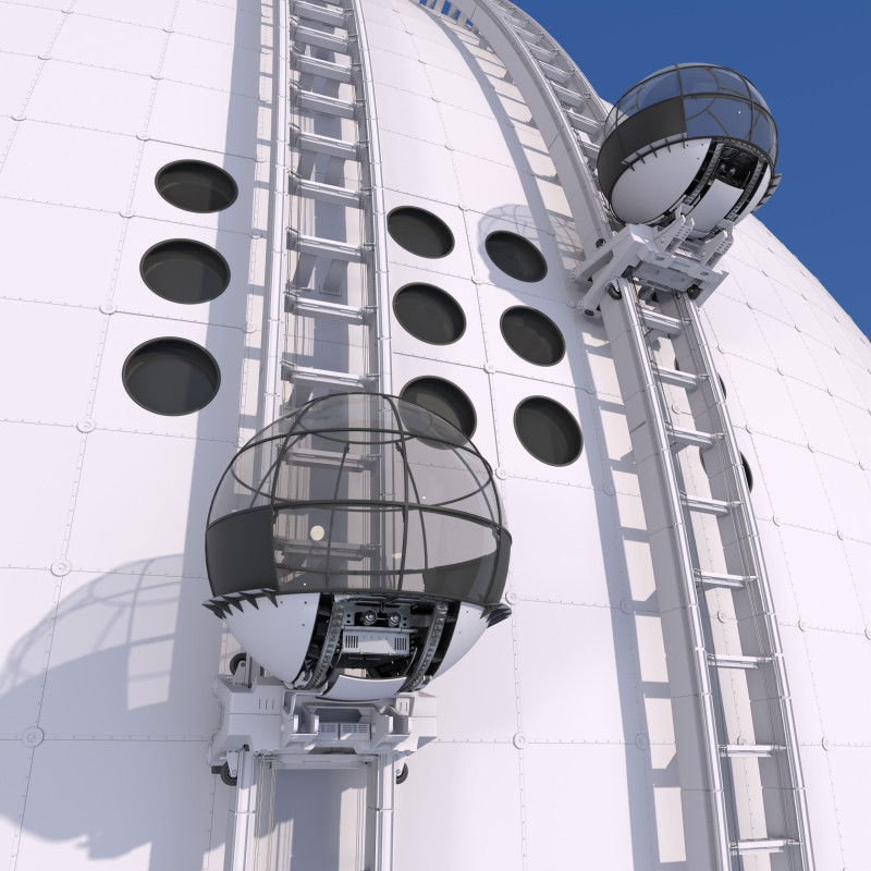 Elevator is the future 3D Model .c4d .max .obj .3ds .fbx .stl .blend 