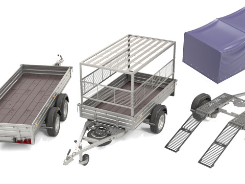 Trailers 3D Model