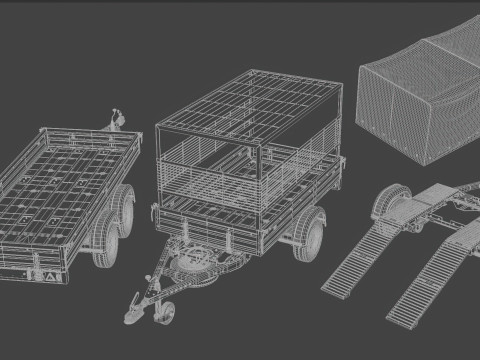 Trailers 3D Model
