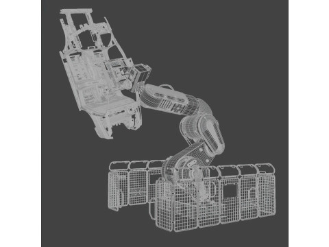 Industrial robot manipulator 3D Model