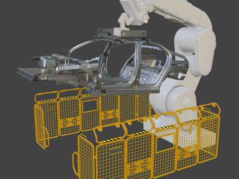 Industrial robot manipulator 3D Model