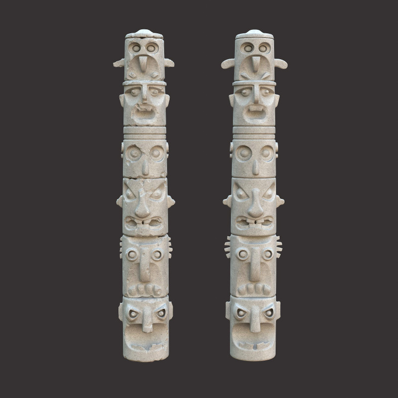 Totem Modelo 3D .c4d .max .obj .3ds .fbx .stl .blend 
