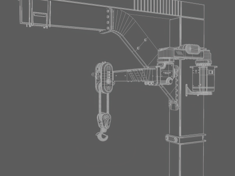 Lifting crane 3D Модель