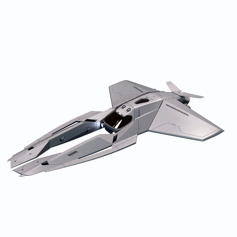 Starship 3D Модель .c4d .max .obj .3ds .fbx .stl .blend 