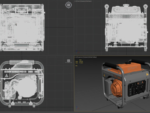 Generator Model 3D