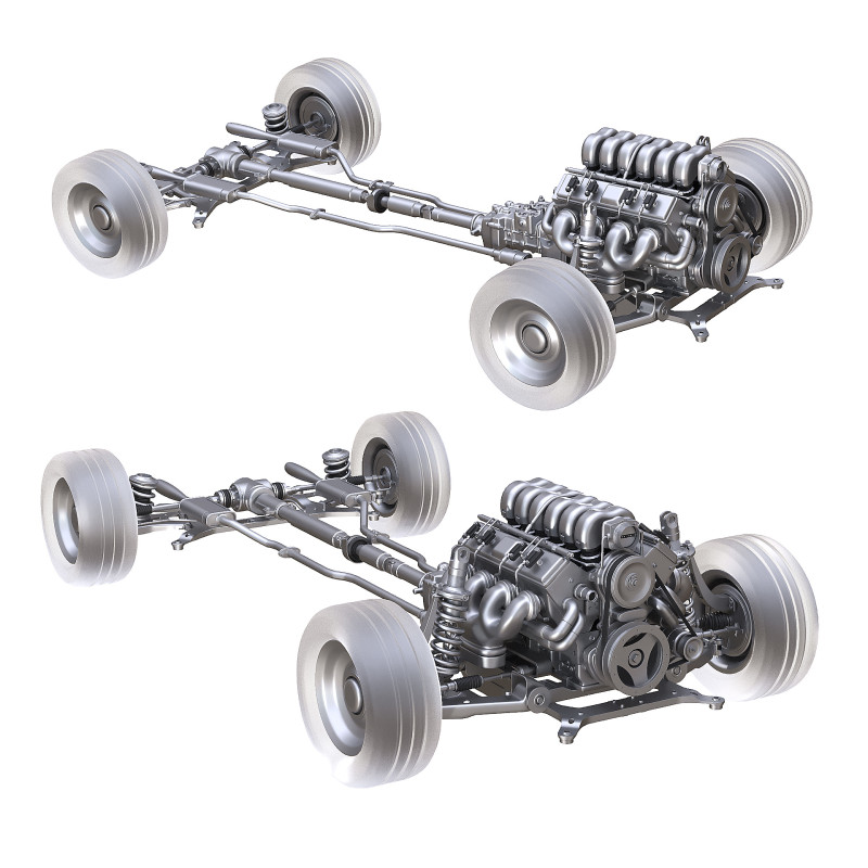Car suspension Modelo 3D .c4d .max .obj .3ds .fbx .stl .blend 