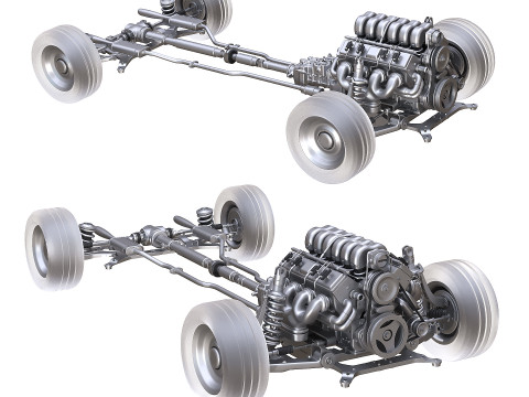 Car suspension 3D 모델
