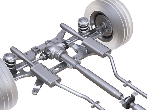 Car suspension Modelo 3D