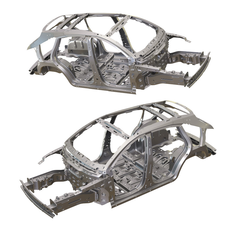 Frame Car 3D Model .c4d .max .obj .3ds .fbx .stl .blend 